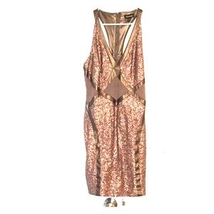 Glitzy, sparkling Bebe girls night out dress